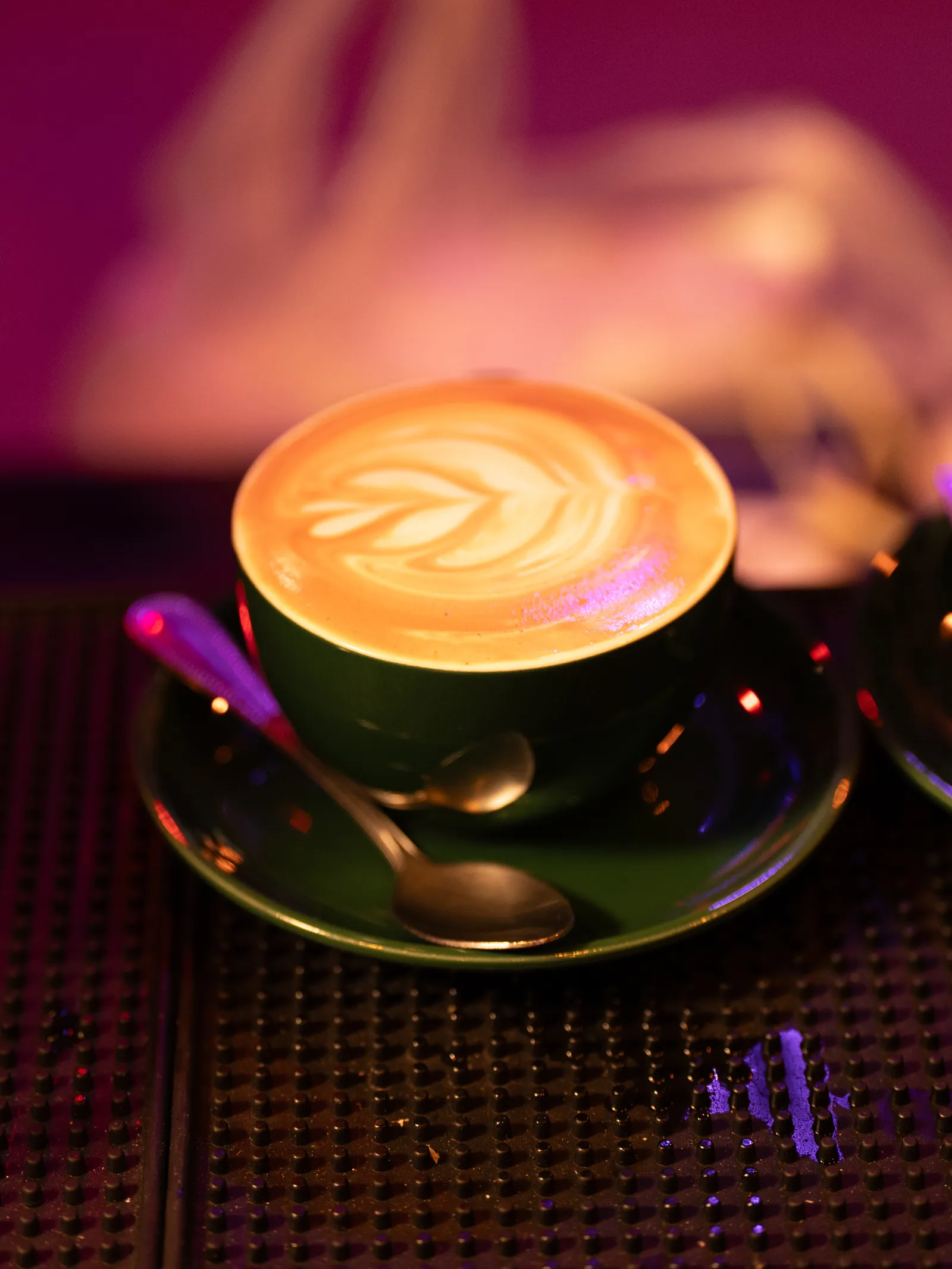 Cappuccino with latte art